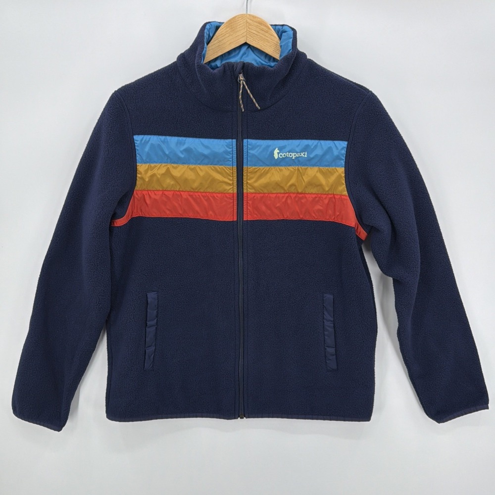 COTOPAXI Teca Fleece Jacket Full Zip Men's Large Blue Hiking Camping Trail Multi - Picture 1 of 14